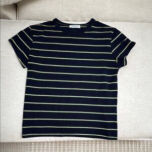 Parke striped navy and yellow t-shirt